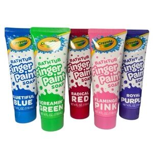 Crayola Bathtub Finger Paint Soap - Blue, Green, Red, Pink, Purple